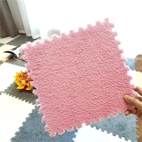 Fjnbbiot 10/20 Stück, 30 cm x 30 cm x 1 cm, Anti-Schock-Baby-Puzzle-Matte, Wohnzimmer, Schlafzimmer, Plüsch-Pad, G 1 cm, 20 Stück von Fjnbbiot