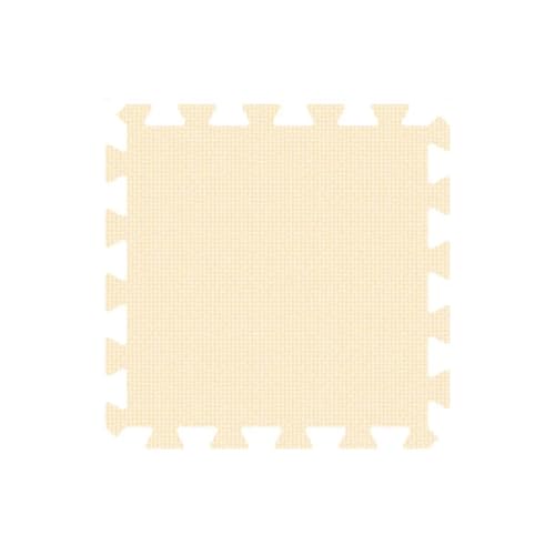 Fjnbbiot Nterlocking Puzzle-Schaumstoff-Matte für Übungen, Fliesen, Bodenmatte, 29 cm x 0,8 cm, Beige, 36 Stück von Fjnbbiot