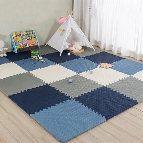 Fjnbbiot Puzzlematte für Kinder, dicke Baby-Spielmatte, Schaumstoff-Teppich, Kinderzimmer-Aktivitäten, 30 cm x 1 cm, 17 Stück, 12 Stück von Fjnbbiot