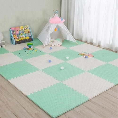 Fjnbbiot Puzzlematte für Kinder, dicke Baby-Spielmatte, Schaumstoff-Teppich, Kinderzimmer-Aktivitäten, 30 cm x 1 cm, Teppich, 4, 12 Stück von Fjnbbiot