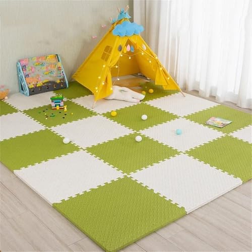 Fjnbbiot Puzzlematte für Kinder, dicke Baby-Spielmatte, Schaumstoff-Teppich, Kinderzimmer-Aktivitäten, 30 cm x 1 cm, Teppich, 6 Stück, 12 Stück von Fjnbbiot