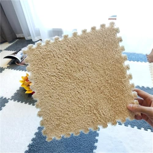 Fjnbbiot Weiche Bodenmatte für Kinder, schmutzabweisend, Wohnzimmerteppich, ineinandergreifende Puzzlematte, Baby-Krabbeln, D, 20 Stück von Fjnbbiot