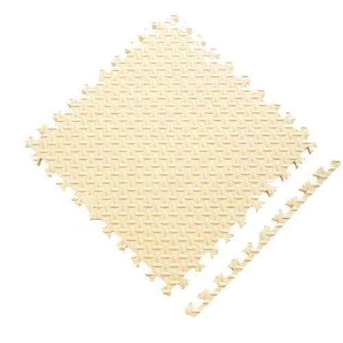 Schaumstoffboden-Spielmatten für Babyzimmer, Puzzle, Spielzeug, Bodenmatte, Heim- und Wohnzimmerteppich, Spielteppich, Beige, 12 Stück, 30 x 30 x 1 cm von Fjnbbiot