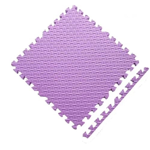 Schaumstoffboden-Spielmatten für Babyzimmer, Puzzle, Spielzeug, Bodenmatte, Heim- und Wohnzimmerteppich, Spielteppich, Lila, 4 Stück, 30 x 30 x 1 cm von Fjnbbiot