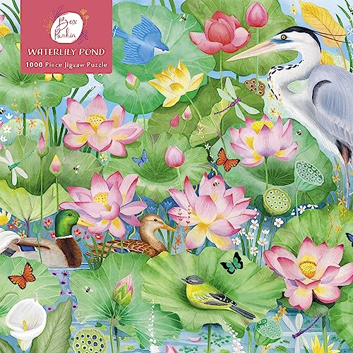 Puzzle - Bex Parkin, Seerosenteich: Unser faszinierendes, hochwertiges 1.000-teiliges Puzzle (73,5 cm x 51,0 cm) in Stabiler Kartonverpackung von Flame Tree Gift