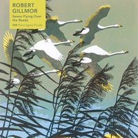 Adult Jigsaw Puzzle Robert Gillmor: Swans Flying Over the Reeds (500 Pieces) von Flame Tree