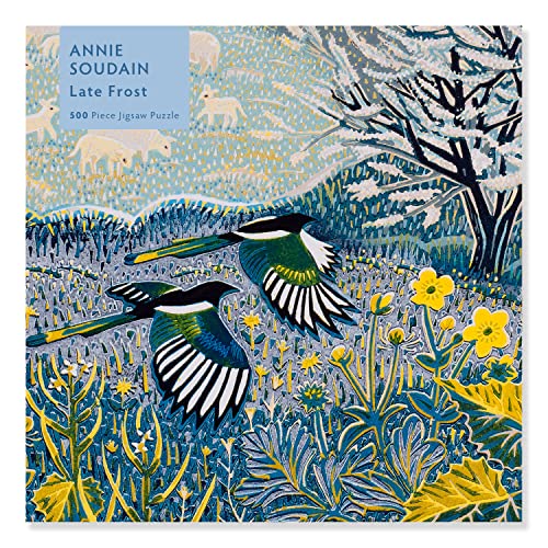Puzzle - Annie Soudain, Später Frost: Unser faszinierendes, hochwertiges 500-teiliges Puzzle (49 cm x 36 cm) in Stabiler Kartonverpackung von Flame Tree Gift