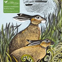 Adult Jigsaw Puzzle Angela Harding: Rathlin Hares (500 Pieces) von Brown Trout-Auslieferer Flechsig