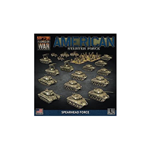 Flames of War: Amerikanischer Spearhead Force (Kunststoff), Maßstab 1:100, für Sammler, Historisch, Portable, Alter: 168+ von Flames of War