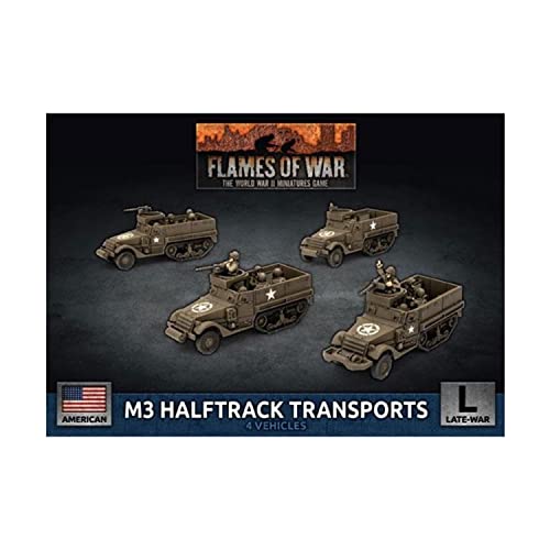 Flames of War American M3 Halftrack Transports (Late War, UBX76) von Flames of War