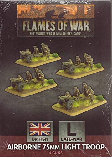 Flames of War FOW Airborne 75mm Light Troop BBX50 von Flames of War