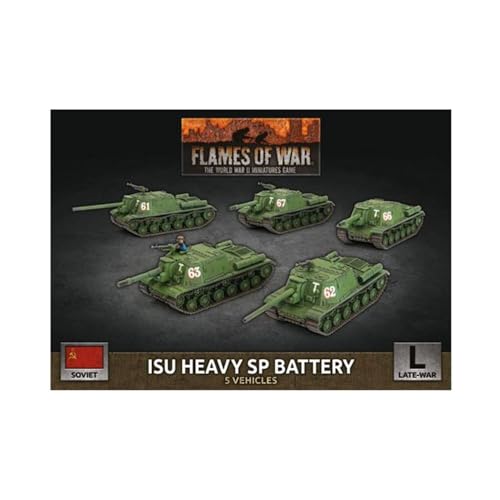 Flames of War FoW Soviet ISU Heavy SP Battery SBX63 von Flames of War