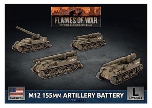 Flames of War Late War American M12 155mm Artillery Battery (UBX84) von Flames of War