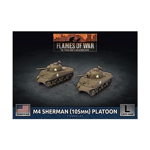 M4 Sherman 105mm Assault Gun Platoon X2 Plastic von Flames of War