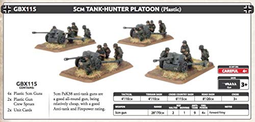 Flames of War: Mid War: German: 5cm Tank-Hunter Platoon (GBX115) von Flames of War