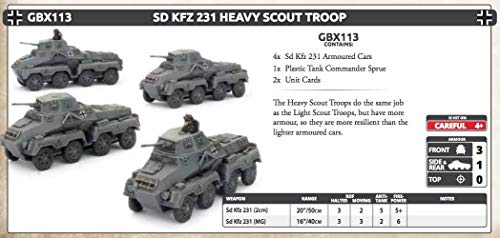 Flames of War: Mid War: German: Sd Kfx 231 Heavy Scout Troop (GBX113) von Flames of War