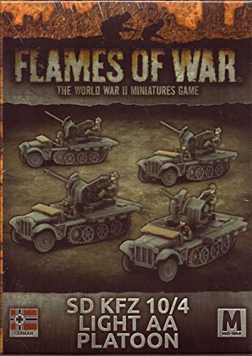 Unbekannt Flames of War Deutsche Armee Fahrzeuge SD Kfz 10/4 Light AA Platoon GBX111 Battlefront Miniatures von Flames of War