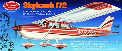 GUILLOW's Cessna Skyhawk 172 802 Powered Balsa Flying Model Kit von Flat River Group