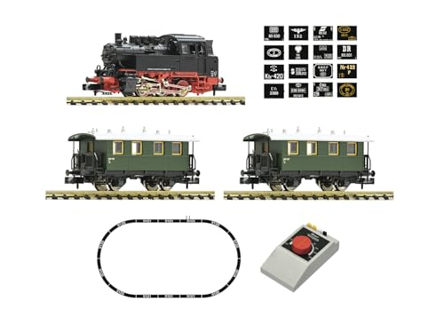 Fleischmann 5160003 N Analog Start Set Dampflok BR 80 mit Personenzug von Fleischmann