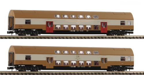 Fleischmann 6260075 N 2er-Set 2: Doppelstockwagen DBmue der DR Fleischmann 6260075 N 2er-Set 2: Doppelstockwagen DBmue der DR von Fleischmann