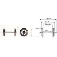 FLEISCHMANN 6562 H0 Speichen-Austausch-Radsatz - Wechselstrom Tauschradsatz von Fleischmann