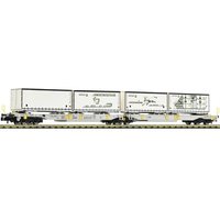 FLEISCHMANN 825014 N Container-Doppeltragwagen Sdggmrs/T2000, AAE, Ep. VI von Fleischmann