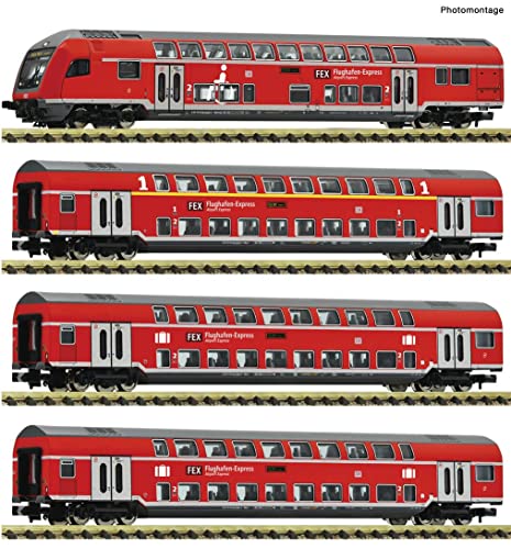 Fleischmann 4-TLG. Set Doppelstockwagen FEX, DB AG | DCC | Spur N #881916 von Fleischmann