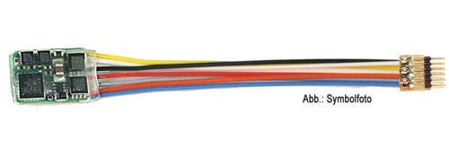 Fleischmann 685404 6 Pin NEM651 80mm Wired DCC Decoder (Zimo MX622) von Fleischmann