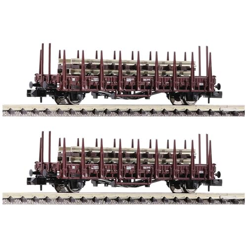 Fleischmann 825805 N 2er Set Steckrungenwagen der DR von Fleischmann