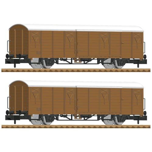 Fleischmann 826213 N 2er-Set Gedeckte Güterwagen der DB-AG von Fleischmann