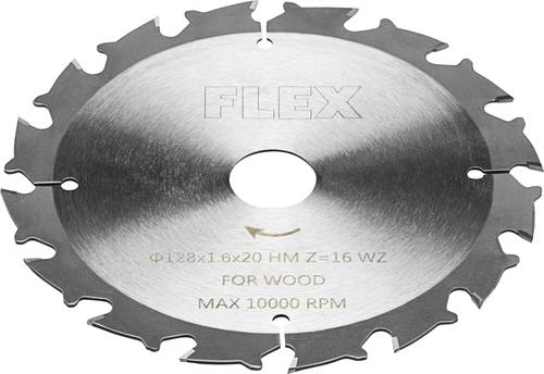 Flex D128x1,6x20 HM Z=16 WZ 517682 Kreissägeblatt 128mm 1St. von Flex