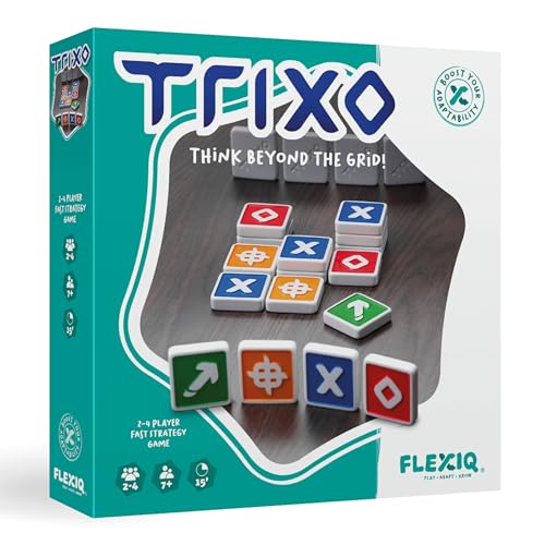 FlexiQ Trixo Strategiespiel | Gemeinschaftsspiele ab 7 Jahren | Reisespiele für 2-4 Personen |15 Minuten Spieldauer FlexiQ Trixo Strategiespiel | Gemeinschaftsspiele ab 7 Jahren | Reisespiele für 2-4 Personen |15 Minuten Spieldauer von FlexiQ