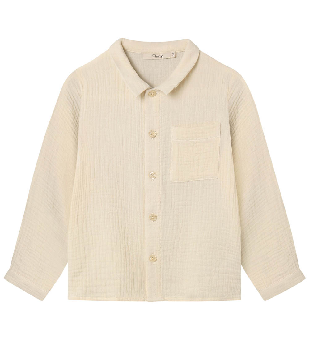 Fliink Hemd - Musselin - Elmo - Sandmuschel - Fliink - 122 - Hemd/Bluse Fliink Hemd - Musselin - Elmo - Sandmuschel - Fliink - 122 - Hemd/Bluse von Fliink