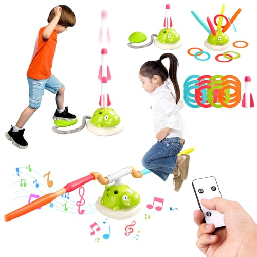 3-in-1 Kinder Wurfring und Stampfraketenstarter musikalisches Sprungspiel Innen-und Außensportspaß für Kinder im Alter von 3-9 Jahren Fernbedienung und sichere Designaktivitäten -Geburtstags 3-in-1 Kinder Wurfring und Stampfraketenstarter musikalisches Sprungspiel Innen-und Außensportspaß für Kinder im Alter von 3-9 Jahren Fernbedienung und sichere Designaktivitäten -Geburtstags von Flintosky