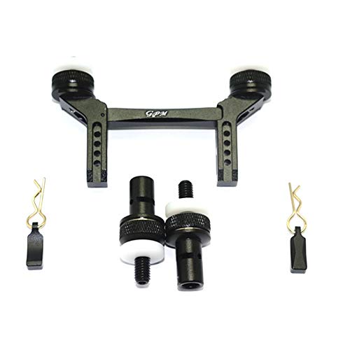 Flisdtry Für 1/10 RC Crawler TRX4 82056-4 Aluminium-Magnet vorne und Gehäusepfosten, magnetischer Gehäusepfosten, schwarz von Flisdtry