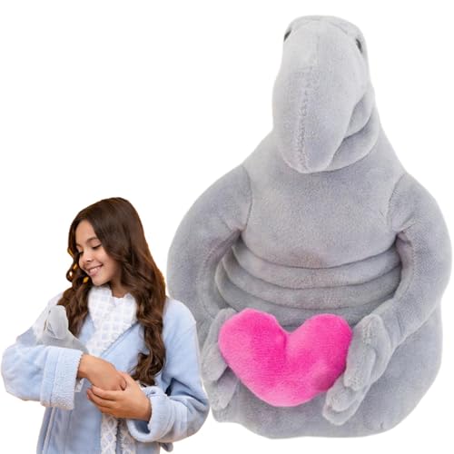 Alien-Plüschtier,Alien-Plüschpuppe - Weltraum-Kreatur Stofftier - Huggable Space Alien Space Creature Plüschtier Weltraum Stofftier mit Herz Plüschpuppenspielzeug von Flkiglm