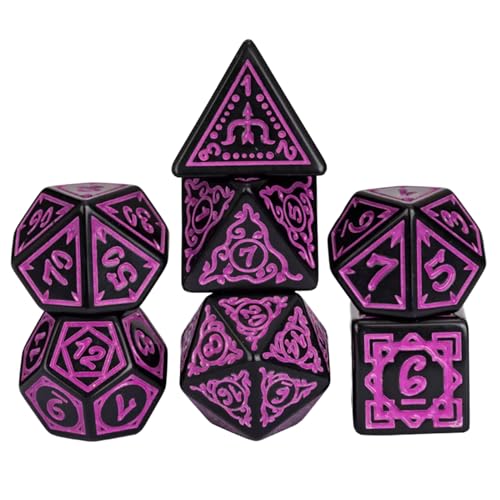 Brettspiel Würfel, 7-teiliges Acryl-Würfel-Set mit Spielmotiven, Mit Magnetaufbewahrungsbox Vollständiges Set Für Einsteiger Und Profis Brettspiel Würfel, 7-teiliges Acryl-Würfel-Set mit Spielmotiven, Mit Magnetaufbewahrungsbox Vollständiges Set Für Einsteiger Und Profis von Flkiglm