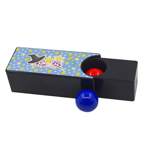 Flkiglm 3 Stück Zauberer-Requisiten-Box, Kinder-Zauberbox Veränderbar, Zauberer-Requisiten-Box, Veränderbare Zauberbox, Verwandeln Sie den roten in einen blauen Ball, Zaubertrick-Show-Requisiten von Flkiglm