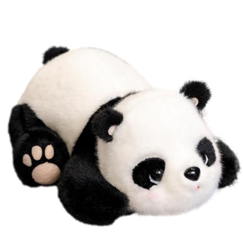 Flkiglm Chinesischer Panda-Plüsch, ausgestopftes Panda-Plüschtier,Süßes sensorisches Zappel-Panda-Spielzeug - Schönes Tierkissen für Fans, Souvenir, Sofa-Dekoration von Flkiglm