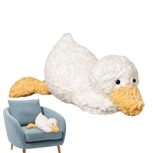 Flkiglm Ente Stofftier,Plüsch Ente Spielzeug, 13-Zoll-Plüsch-Puppe mit weichem Körper, Lovely Cuddly Collection Enten-Plüschtier für Kinder, Kinderbettwäsche, Kinderzimmer, Bett von Flkiglm