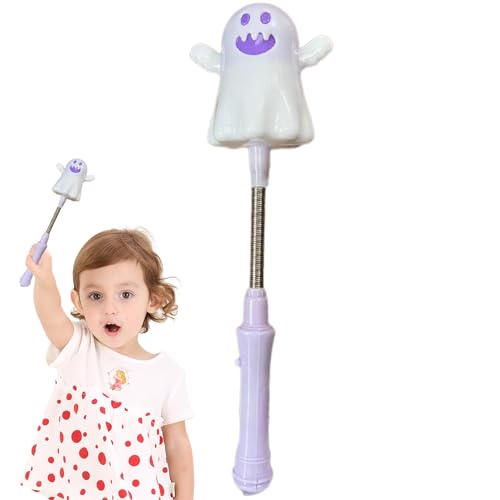 Flkiglm Halloween-Leuchtspielzeug,-Leuchtstab - Geisterblitzender Zauberstab | Leuchtendes -Shake-Spielzeug, Halloween-Zauberstab, gruseliger Halloween-Geist-Spaß für Kinder, Halloween-Partygeschenke von Flkiglm