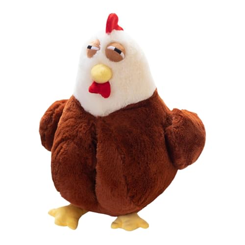 Flkiglm Kuscheltier Plüschtier Huhn, Huhn-Plüschtier, Simuliertes Tier Huhn Plüschtier, Realistische Huhn Plüschspie Geflügel Spielzeug, Huhn Stofftier für Mädchen Geschenke von Flkiglm