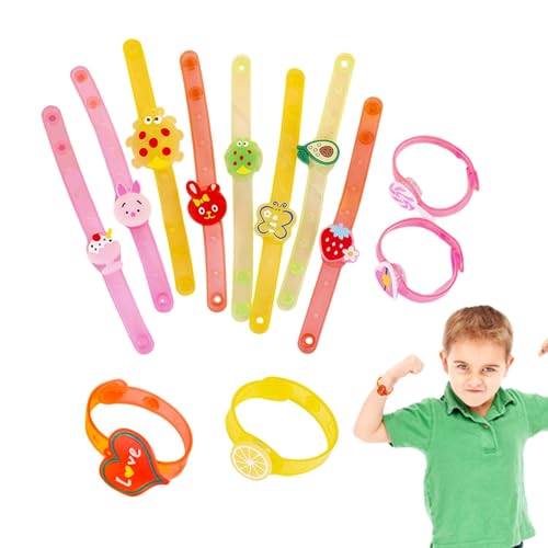 Flkiglm Leuchtende Armbänder für Kinder,leuchtende Armbänder - 12X leuchtende Armbänder | Bunt blinkende Armbänder, im Dunkeln leuchtende Partygeschenke, leuchtende Stabarmbänder für die Nacht von Flkiglm