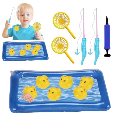 Flkiglm Pool Angelspiel, Magnetisches Angelspielzeug Mit Rute, Schwimmende Enten Aufblasbarer Teich Familienspaß Sommer Strandurlaub Geburtstagsgeschenk Flkiglm Pool Angelspiel, Magnetisches Angelspielzeug Mit Rute, Schwimmende Enten Aufblasbarer Teich Familienspaß Sommer Strandurlaub Geburtstagsgeschenk von Flkiglm