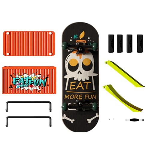 Flkiglm Skateboards für Finger,Kleine Skateboards für Kinder,Finger-Skateboard-Kits Mehrzweck-Fingerspielzeug | Hand-Skateboard, kompakte Trainings-Fingerbretter für drinnen und draußen von Flkiglm