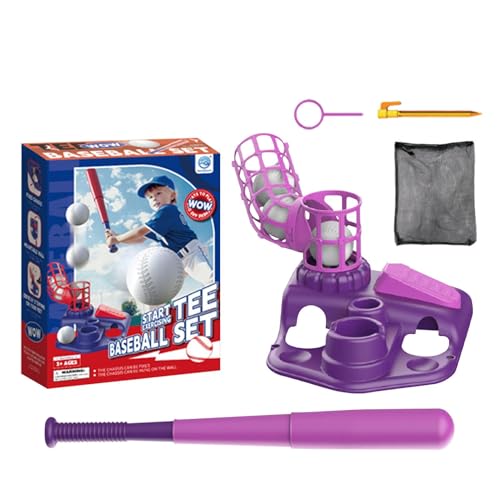 Flkiglm T-Ball-Set für Kinder,T-Ball-Set für Kinder | Interaktives Baseballspielzeug,T-Ball-Set für Kinder im Alter von 3–8 Jahren, Baseball-Teeball-Set für Kleinkinder, pädagogische Baseballspiele von Flkiglm