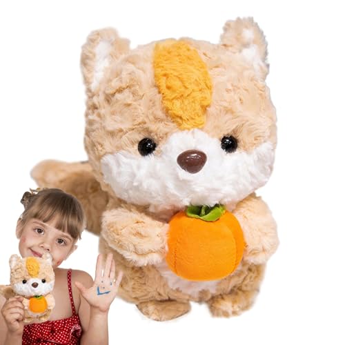 Flkiglm Gefüllte Tierplüsch, Fuchs Eichhörnchen Plüschpuppe, Gefüllte Fuchs Eichhörnchendekor, Leuchtende Farben Begleitpuppe für Spielzimmer, Couch, Schlafzimmer, Kinderzimmer, Wohnzimmer von Flkiglm