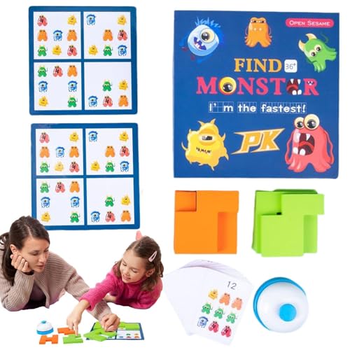 Lernbrettspiel, Brettspiel für Kinder | Lernspiel Holz-Suchspielzeug - Lebendige Farben Eltern-Kind-Interaktion Weihnachtsgeschenkset Lernspielzeug für Kinder von Flkiglm