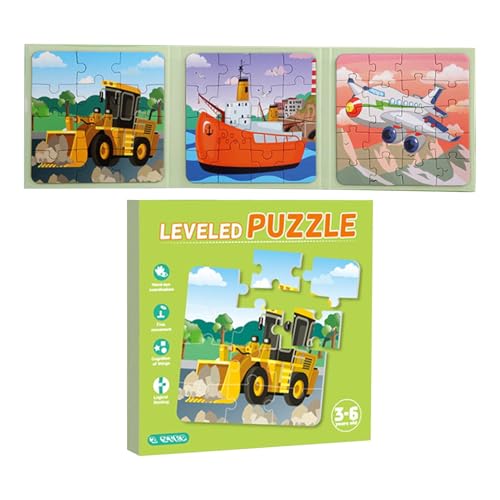 Magnetische Puzzles für Kinder, Magnetisches Puzzle | Magnet-Puzzlebuch,Aktivitäten für Flugzeug-Auto-Roadtrips, Puzzle-Spielzeug, Lernaktivitäten im Vorschulalter für Kinder von Flkiglm