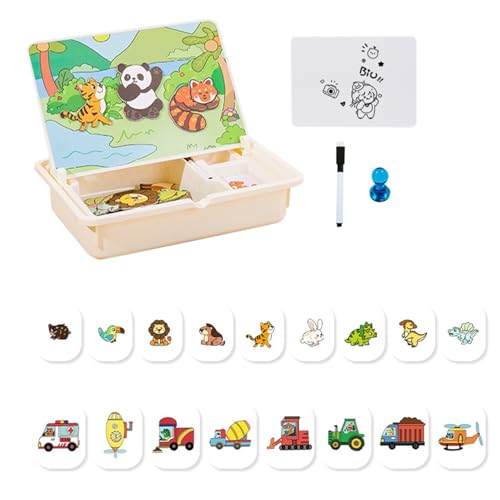 Magnetisches Spielzeug - Zuordnungsspiel Lernspielzeug,Kreative Reisespiele Mit Tragecase Für Kinder Ab 3 Mädchen Zuhause Kindergarten Spiel Magnetisches Spielzeug - Zuordnungsspiel Lernspielzeug,Kreative Reisespiele Mit Tragecase Für Kinder Ab 3 Mädchen Zuhause Kindergarten Spiel von Flkiglm